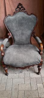 Antieke Fauteuil, Huis en Inrichting, Fauteuils, Ophalen, Hout, Gebruikt, Minder dan 75 cm