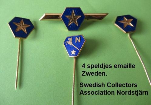 set speldjes van de Zweedse verzamelaars vereniging, Verzamelen, Speldjes, Pins en Buttons, Zo goed als nieuw, Overige onderwerpen
