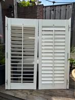 Witte shutters hout, Gebruikt, Raamkozijn, Hout, Ophalen