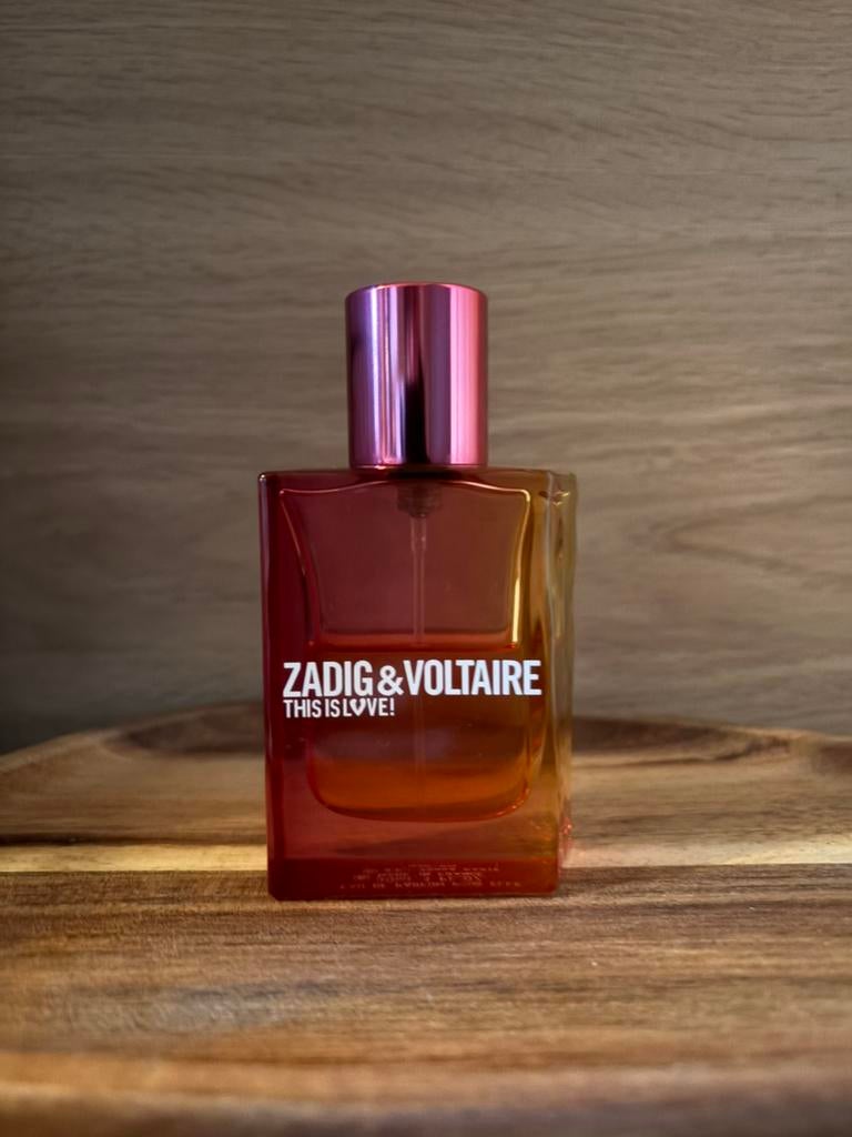 Zadig & Voltaire - This Is Love 30ml eau de parfum RARE, Verzenden, Gebruikt