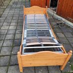 bed 90 x 220 cm met elektrische bedbodem, Huis en Inrichting, Slaapkamer | Bedden, Ophalen, 90 cm, Eenpersoons, Grijs