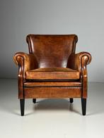 Fauteuil schapenleer klassiek, Huis en Inrichting, Ophalen, Zo goed als nieuw, 75 tot 100 cm