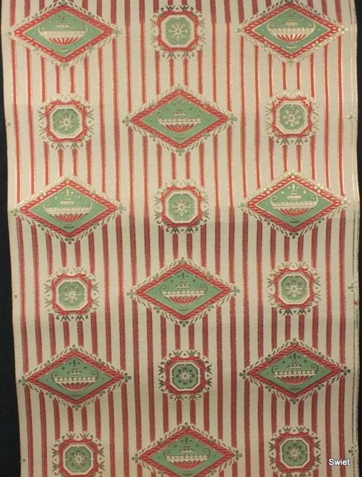 Origineel uniek vintage oud behang wallpaper swiet, Huis en Inrichting, Stoffering | Behang, minder dan 10 m², Verzenden