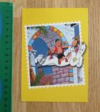 vintage stripfiguren Suske en Wiske op reclamekaart spook, Ophalen of Verzenden, Suske en Wiske, Zo goed als nieuw, Plaatje, Poster of Sticker