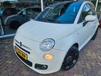 Fiat 500 1.2 sport,panorama,leuke uitvoering, Auto's, Gebruikt, 4 cilinders, 840 kg, Wit