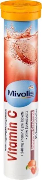 Vitamine C Bruistabletten 20 stuks / Mivolis, Sport en Fitness, Gezondheidsproducten en Wellness, Info@purbesa.nl, Poeder of Drank