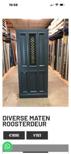 Hardhouten Voordeur met Rooster - 88x211,5 cm, Doe-het-zelf en Verbouw, Deuren en Horren, Ophalen, Gebruikt, 80 tot 100 cm, Buitendeur