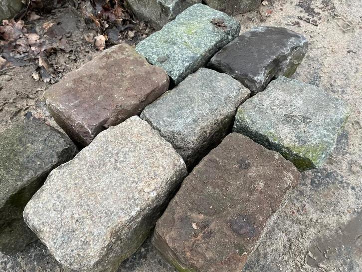 Natuursteen blokken circa 12x25x14 cm NS1, Tuin en Terras, Grind, Keien en Split, Gebruikt, Kei, Multi, Graniet, Ophalen