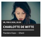 2 tickets voor Charlotte de Witte, Tickets en Kaartjes, Twee personen, Februari