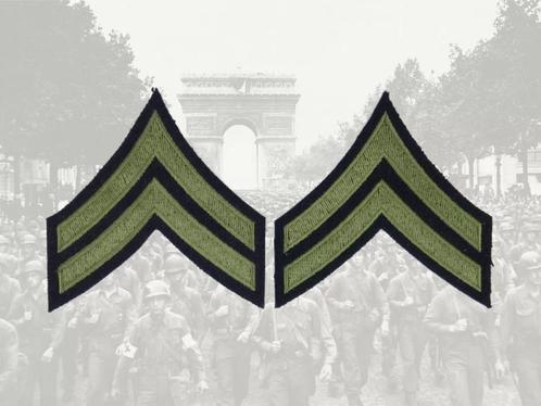 Embleem,Patch,Set,Rang,US,Army,WWII,Korporaal, Verzamelen, Militaria | Tweede Wereldoorlog, Landmacht, Embleem of Badge, Amerika