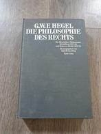 Hegel Die Philosophie des Rechts, Boeken, Filosofie, Ophalen of Verzenden, Zo goed als nieuw