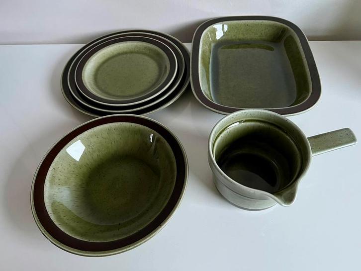 6 Rörstrand Vieta Mosgroen Bord Schaal Carl-Harry Stålhane, Huis en Inrichting, Keuken | Servies, Zo goed als nieuw, Overige typen