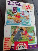 Winnie the pooh 2 in 1 puzzel hout, Nieuw, 10 tot 50 stukjes, Ophalen of Verzenden