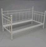 Wit metalen bedframe Ikea, Gebruikt, 90 cm, Eenpersoons, Ophalen of Verzenden