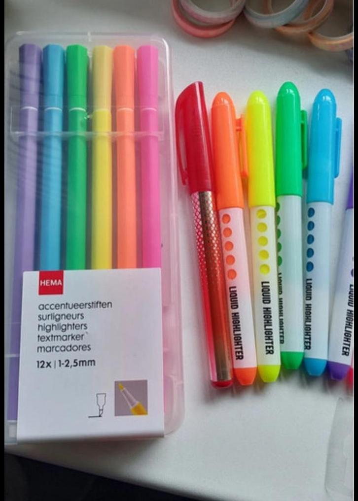 Markeerstiften / Arceerstiften   BACK2SCHOOL, Diversen, Schoolbenodigdheden, Nieuw, Ophalen of Verzenden