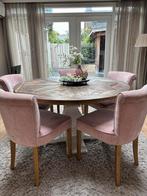 Rivera tafel en stoelen, Huis en Inrichting, Gebruikt, 100 tot 150 cm, Minder dan 50 cm, Rechthoekig