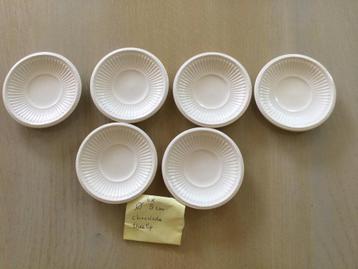 Wedgwood Edme 6 bonbon- theetip schoteltjes 8 cm ongebruikt  beschikbaar voor biedingen