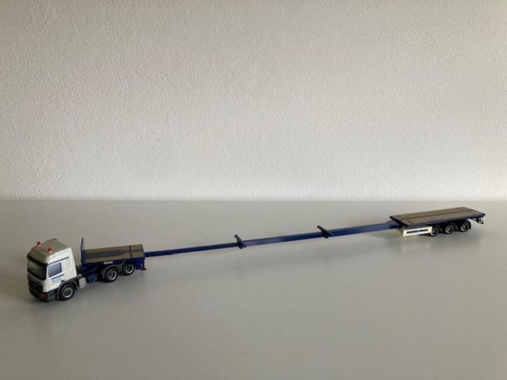 Schaalmodel Nooteboom 3XL Teletrailer van Herpa 1:87, Hobby en Vrije tijd, Modelauto's | 1:87, Nieuw, Overige typen, Herpa, Ophalen of Verzenden