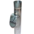 Zinken Bladvanger “deluxe” voor een regenpijp ø80mm, Afvoer, Verzenden, Nieuw, Zink