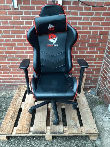 Gaming Stoel - Diablo Nine - Zwart/Rood beschikbaar voor biedingen