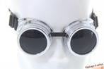 Steampunk lasbril Goggles in brons, zwart, koper of ijzer, Nieuw, Bril, Ophalen of Verzenden