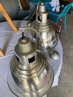 2 aluminium hanglampen, Ophalen, Gebruikt, Metaal, Minder dan 50 cm
