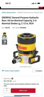 Enerpac rch 603 vijzel, Doe-het-zelf en Verbouw, Ophalen of Verzenden, Zo goed als nieuw