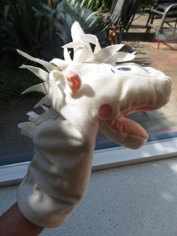 Handpop Unicorn Eenhoorn van IKEA Fantasivarld zacht velours beschikbaar voor biedingen