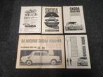 5x Reclame (A4) Skoda 1000MB (jaren 60), Verzamelen, Verzenden, Gebruikt, Auto's
