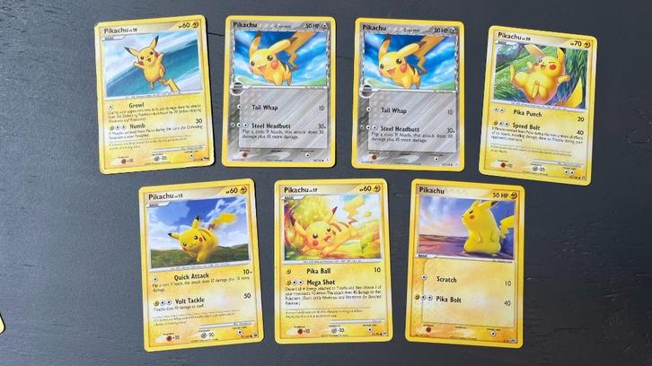 Pikachu Pokemon Kaarten, Hobby en Vrije tijd, Verzamelkaartspellen | Pokémon, Zo goed als nieuw, Meerdere kaarten, Verzenden