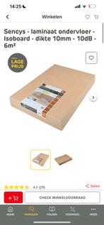 2 pakken Sencys - laminaat ondervloer - Isoboard (12m2), Doe-het-zelf en Verbouw, Ophalen, 50 tot 150 cm, Zo goed als nieuw, 10 tot 30 cm