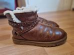 Stoere UGG Laarsjes leren wollen boots maat 39 schoenen, UGG, Bruin, Lage of Enkellaarzen, M