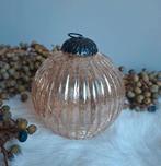 Heksenbal glas parelmoer Kerstbal  glasbal ribbel  Christmas, Ophalen of Verzenden, Nieuw