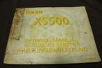 Yamaha XS500 1976 motorcycle service manual XS 500, Ophalen of Verzenden, Yamaha