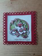 Stans kaart opleg met 3d plaatje kerst, Ophalen of Verzenden, Nieuw, Kerst