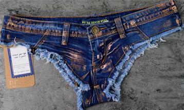 Blauwe spijker hot pants dames vrouwen sexy broekje denim  beschikbaar voor biedingen