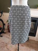 Caroline Biss prachtige zwart crème rok mt 36 S Gratis Verz., Kleding | Dames, Rokken, Verzenden, Zwart, Zo goed als nieuw, Knielengte