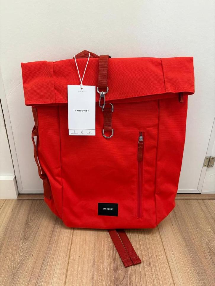 Sandqvist rugzak - nieuw - ground rolltop orange, Sieraden, Tassen en Uiterlijk, Tassen | Rugtassen, Nieuw, Overige merken, 25 tot 40 cm