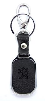 Peugeot Sleutelhanger | Leer, Metaal | Peugeot, Ophalen of Verzenden, Nieuw, Merk