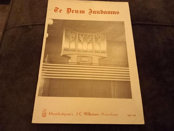 Te Deum Laudamus, Muziek en Instrumenten, Bladmuziek, Gebruikt, Religie en Gospel, Orgel, Ophalen of Verzenden