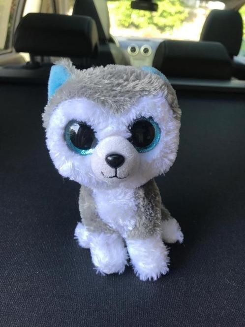 Knuffel Ty beanie boo husky hond Slush, Kinderen en Baby's, Speelgoed | Knuffels en Pluche, Gebruikt, Hond, Ophalen of Verzenden