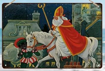 Ijzeren sinterklaas wanddecoratie  beschikbaar voor biedingen