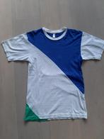 American Apparel wit diagonaal blauw mint t-shirt maat XS, Wit, Ophalen of Verzenden, Zo goed als nieuw, American Apparel