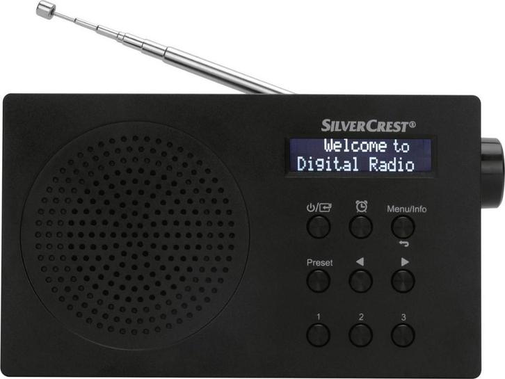 ( Nood radio) Radio DAB - FM - bluetooth Silver Crest, Caravans en Kamperen, Kampeeraccessoires, Nieuw, Ophalen of Verzenden