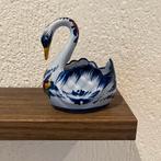Vintage Alcobaça zwaan bloempotje - Portugal, Antiek en Kunst, Antiek | Keramiek en Aardewerk, Ophalen of Verzenden