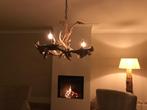 Geweien lamp, kroonluchter, doorsnee 70 cm, Huis en Inrichting, Ophalen, Gebruikt, Overige materialen, Landelijk