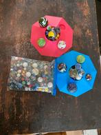 Grote verzameling knikkers met bakjes, Ophalen of Verzenden, Gebruikt