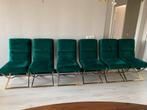 Super mooie velvet groene stoelen, Huis en Inrichting, Stoelen, Ophalen, Overige kleuren, Velvet, Zo goed als nieuw