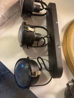 Industriële Wandlamp met 3 Spots (zes stuks), Huis en Inrichting, Ophalen of Verzenden, Gebruikt, Metaal