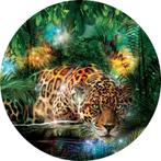 Behangcirkel - Panter - Jungle Luipaard - Diameter 145 cm, Ophalen of Verzenden, Minder dan 10 m², Oranje, Jungle